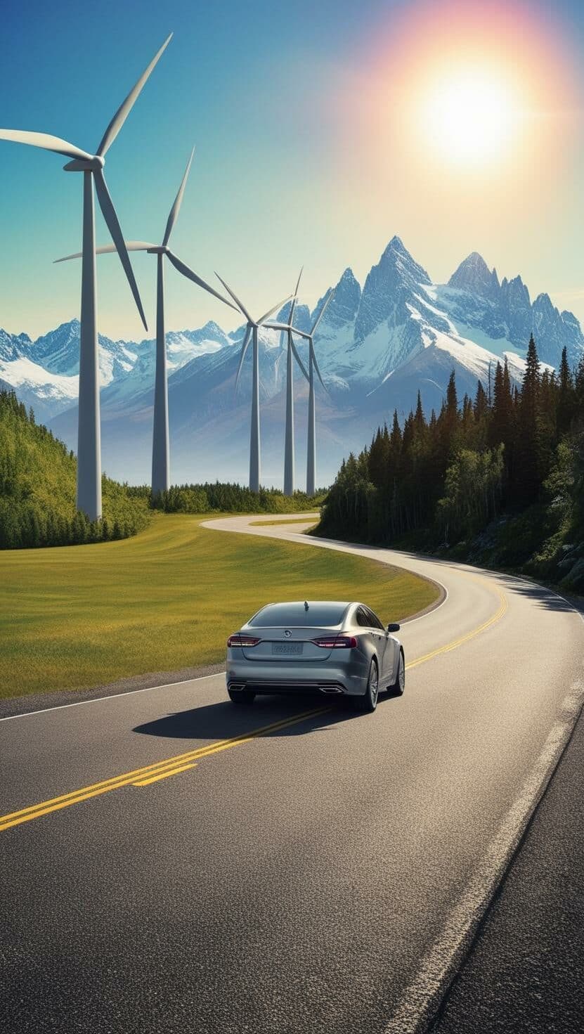 Une route, avec une voiture